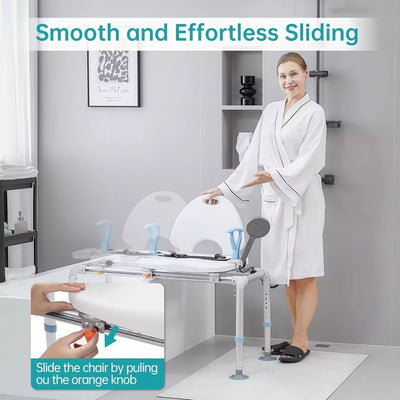  Sinway Heavy Duty Sliding Shower Chair Bathtub Transfer Seat 350Lbs OPEN BOX