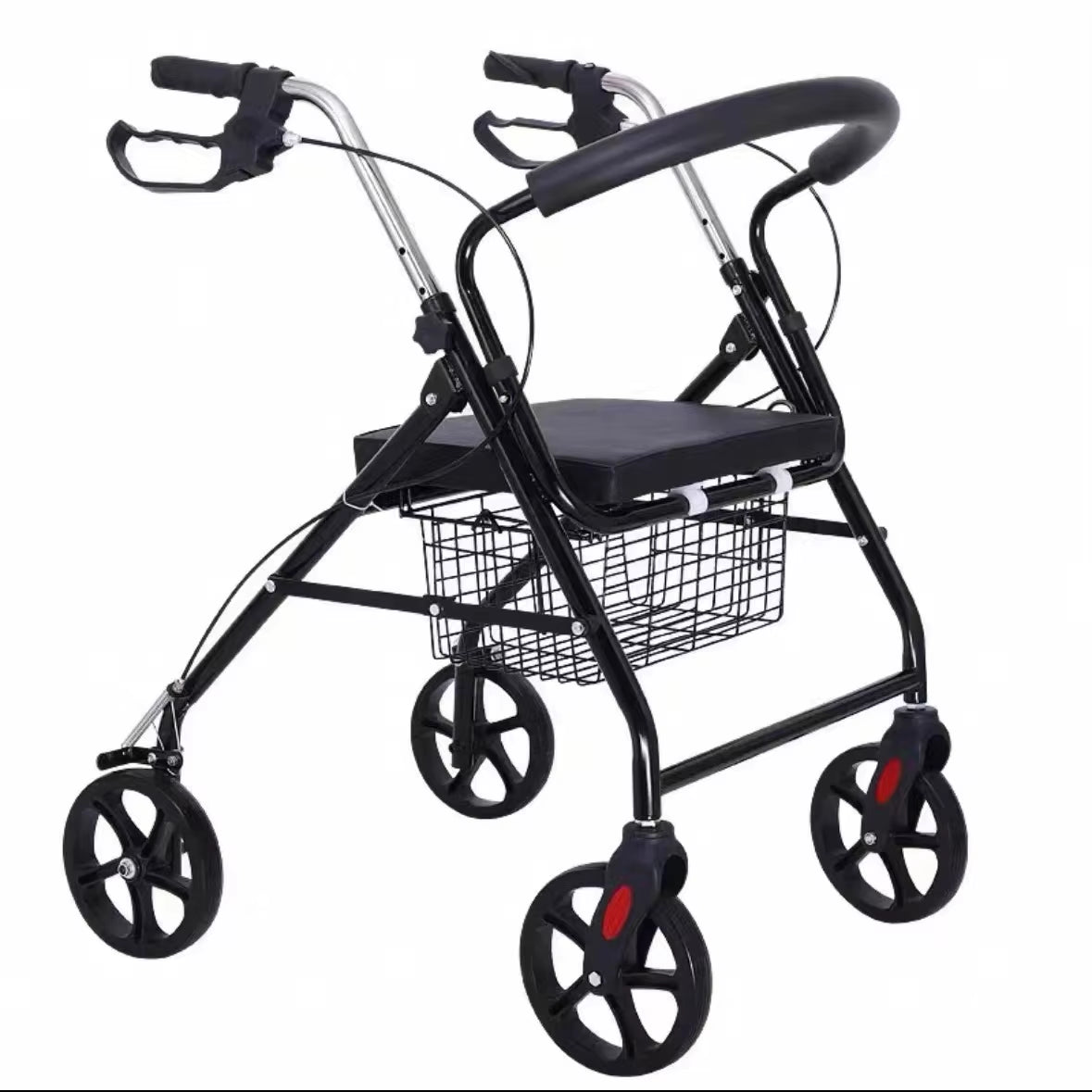 Walking Rollator Walker Mobility Aids Disabled for Elderly Adults Seniors Equipment Orthopedic Rehabilitation Training Frame