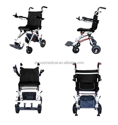 High Quality Electric Handicapped Chairs Ultra Light Folding Wheelchairs Airline Approved Electric Wheelchair
