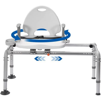 Customized Flip up Armrest Bath Chair Sliding Transfer Bench