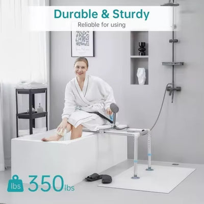  Sinway Heavy Duty Sliding Shower Chair Bathtub Transfer Seat 350Lbs OPEN BOX