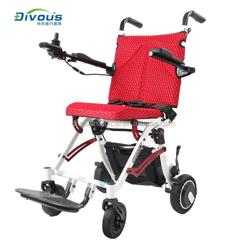 High Quality Electric Handicapped Chairs Ultra Light Folding Wheelchairs Airline Approved Electric Wheelchair