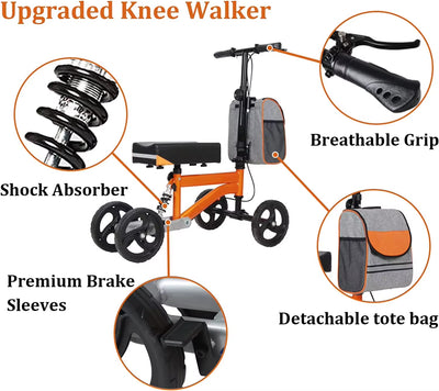 Online Trend Product Walker & Rollator Walking Aid Knee Cane Walker Walking Aid High Quality Knee Scooter