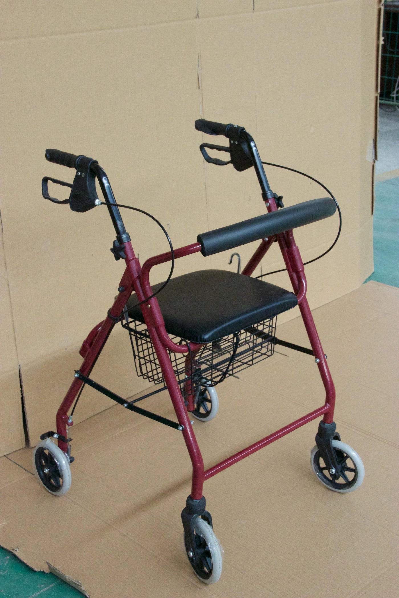  Multi-Function Aluminum Rollator Walker Shopping Cart