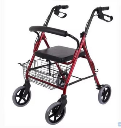  Multi-Function Aluminum Rollator Walker Shopping Cart