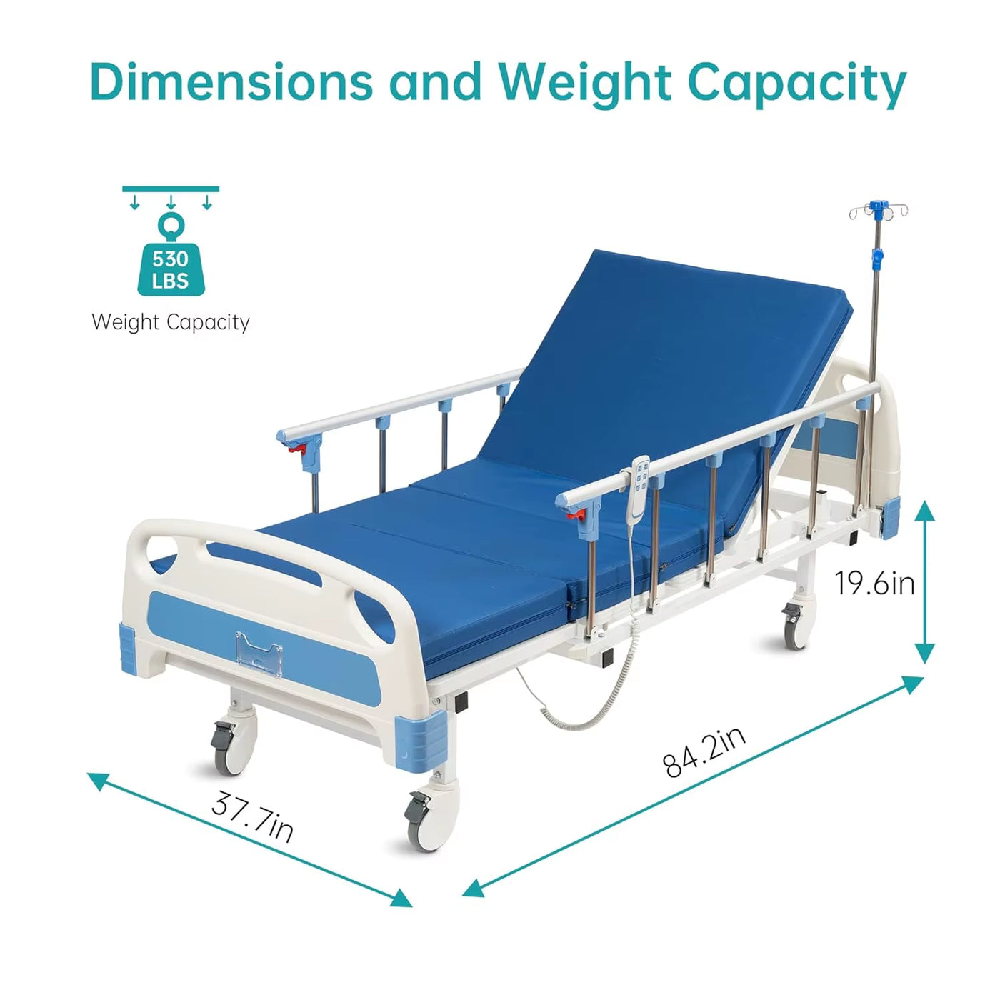 Factory Price Customized Medical Bed 1 Multifunctional Manual 3-Crank Home Care Bed
