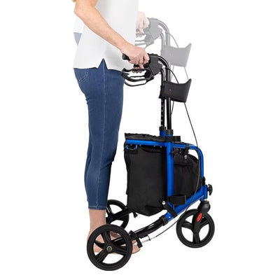 OEM Factory 3 Wheel Walker with Seat Tri Rollator Foldable Walker with Chairs for the Disabled