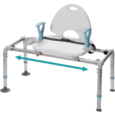  Sinway Heavy Duty Sliding Shower Chair Bathtub Transfer Seat 350Lbs OPEN BOX