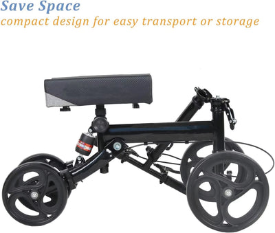 Ousite One Leg Car Knee Scooter for Disabled Walking Walker Crutches